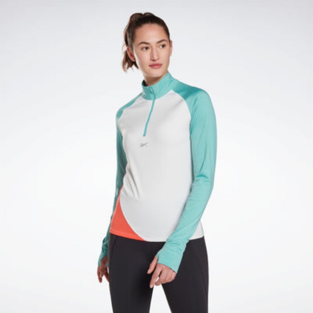 Reebok running 1/4 zip sweatshirt